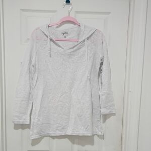 Style & Co. Sport White Patterned Top